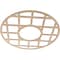 Ekena Millwork O'Neal Wood Fretwork Pierced Ceiling Medallion, Alder, 38"OD x 13 3/4"ID x 3/8"T CMWP38X38X0375ONAL - alternate 4
